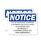 Signmission Due To Insurance Purposes Customers Are, 10 in W x Rectangle, Vinyl Decal OS-2PACK-NS-D-710-L-11591 - alternate 1